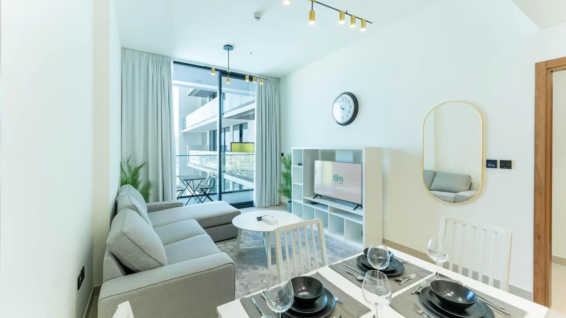 Fam Living Minimalist 1Br Gem In Binghatti Amber Dubai Apartment